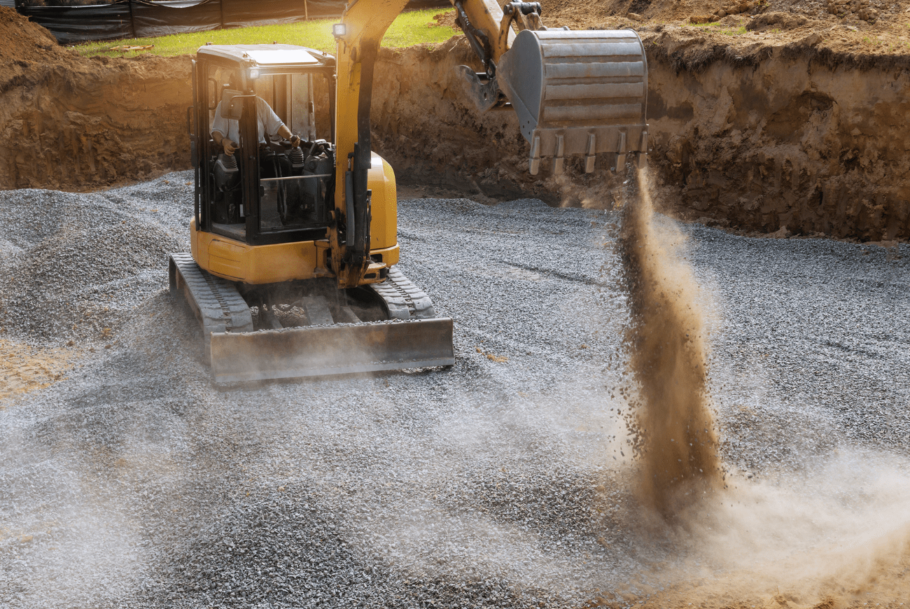 chantier terrassement terrain assainissement